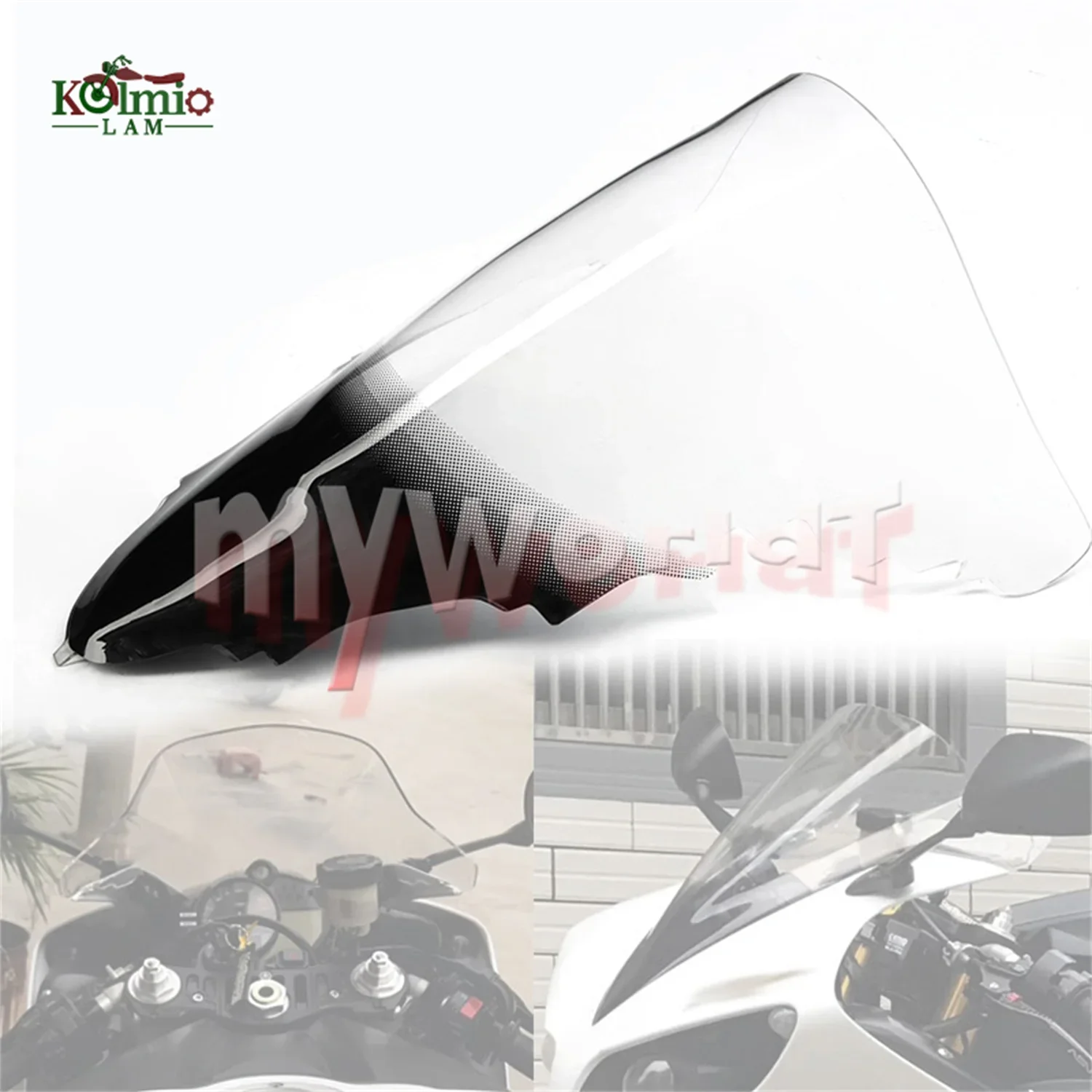 Fit For YAMAHA YZF R1 2009 - 2014 Front Glass Deflector Motorcycle Windshield Windscreen YZFR1 2010 2011 2012 2013 09 10 11 12