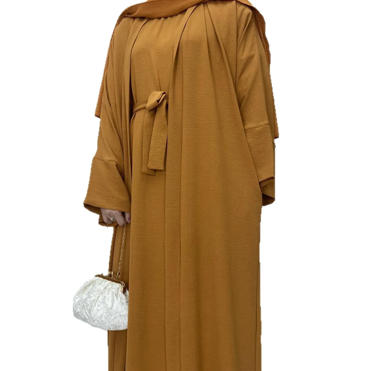 

Women's Elegant 2-Piece Dress Set Cross-Border Abaya in Popular Multi-Color Large Size for Muslims Middle East Abayas Suit