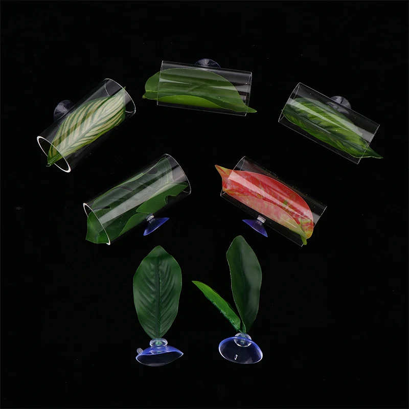 1 قطعة نفق بيتا إخفاء بركة استراحة الأسماك مخبأ التورخ خزان الديكور أنبوب أكريليك حوض السمك كهف لتحسين صحة بيتا #6