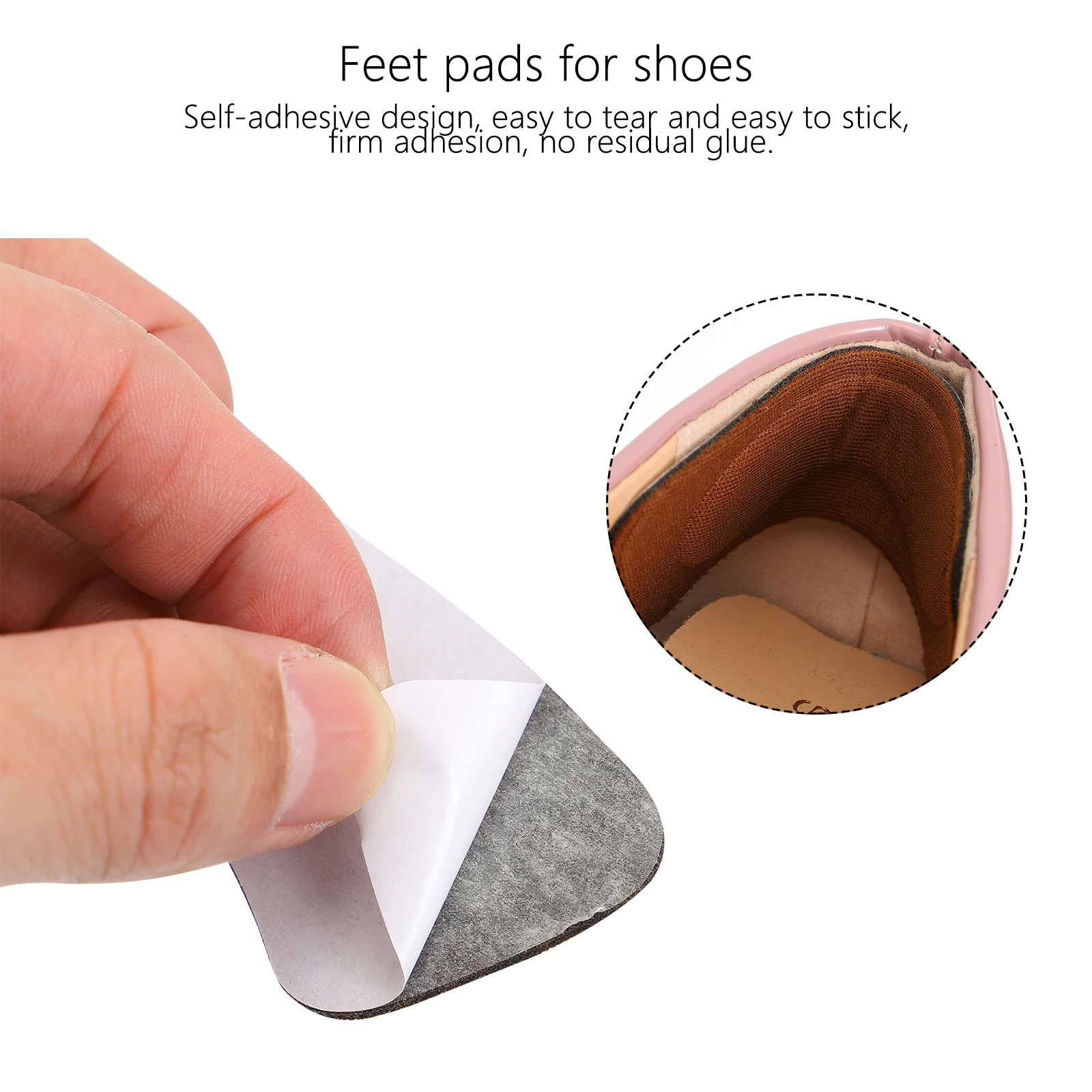 

8 Pairs Shoe Heel Patch High Heels Stickers Protector for Clamp Insoles Women
