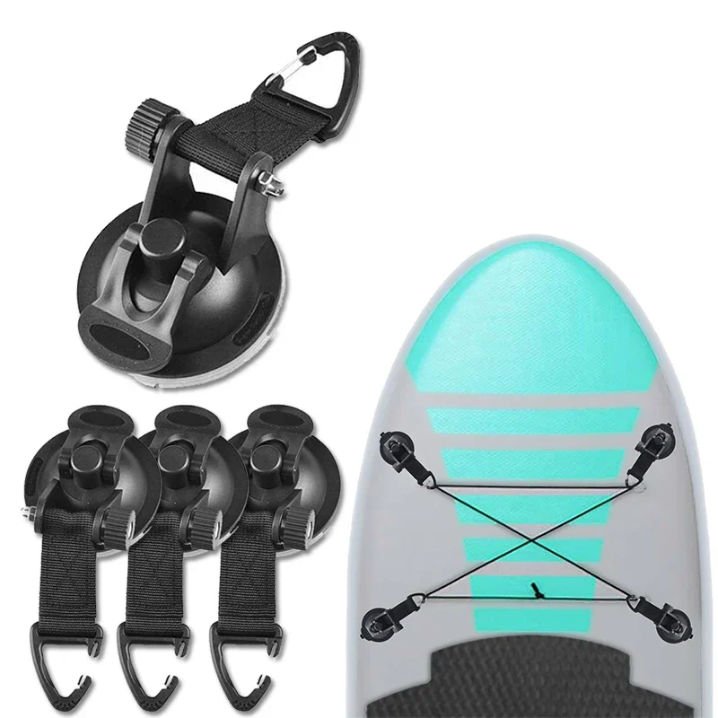 4/8PCS Heavy Duty Anchor Suction Cup with Strap Multi-Purpose Securing Hook for Car Tent Roof Boat Tarp Campers Storage Hook
