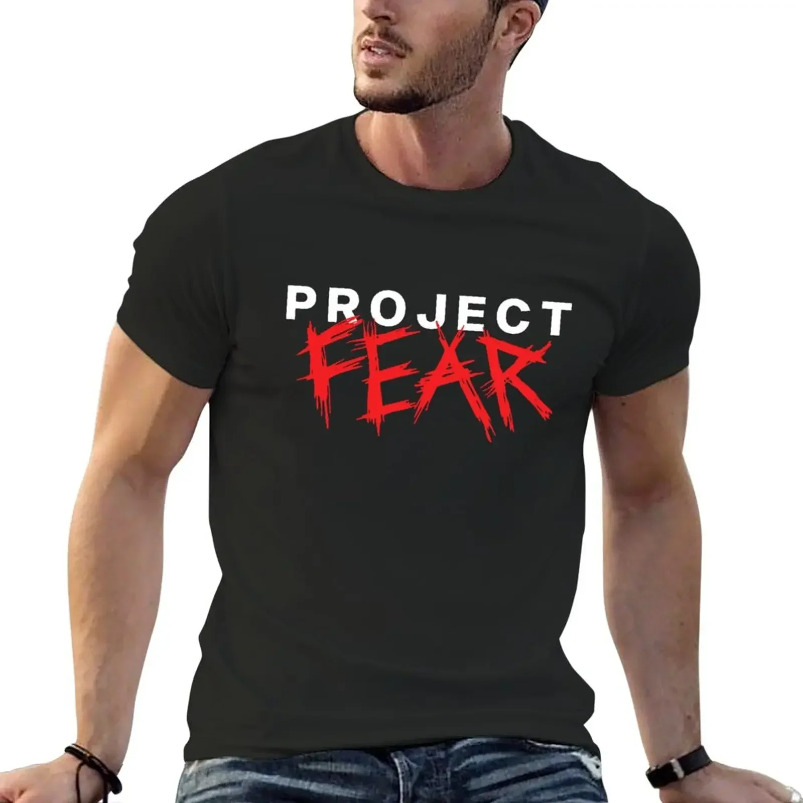 Project Fear Merch PROJECT FEAR T-Shirt graficzny t-shirt anime odzież męska