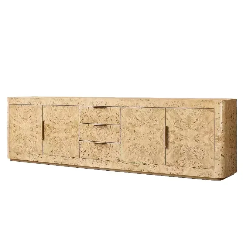 American storage simple modern TV cabinet Nordic oak shoes retro side cabinet design practical