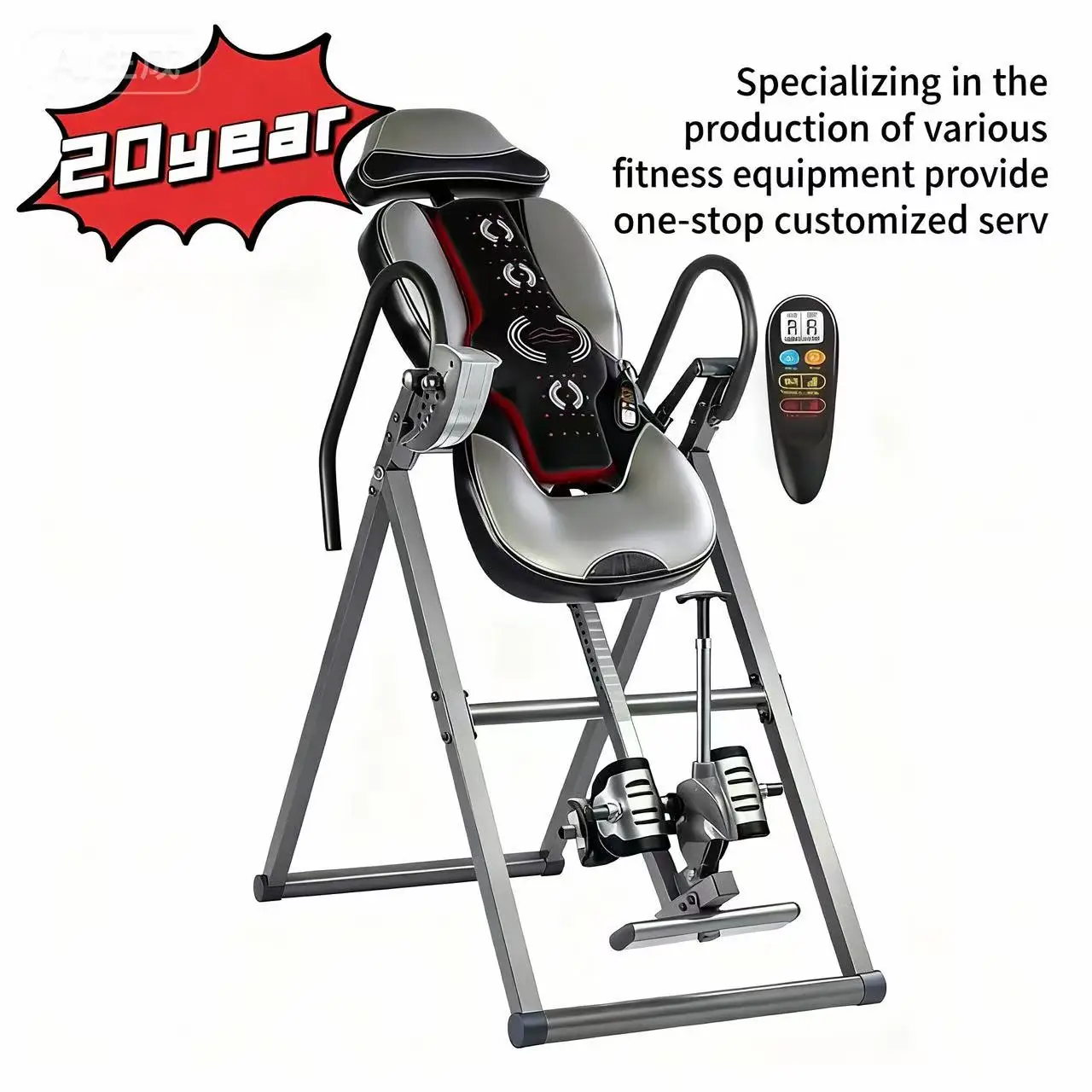 Custom OEM Gravity Inversion Table for Back Pain Relief Eco-Friendly Durable Fitness Equipment Adjustable Features for Home Gym