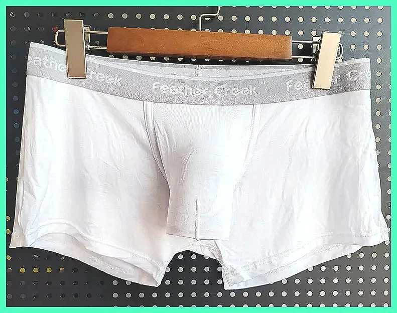 

Men's Modal Underwear Seamless Boxer Shorts with Support Pouch, Breathable & Comfortable Mid Waist Underpants