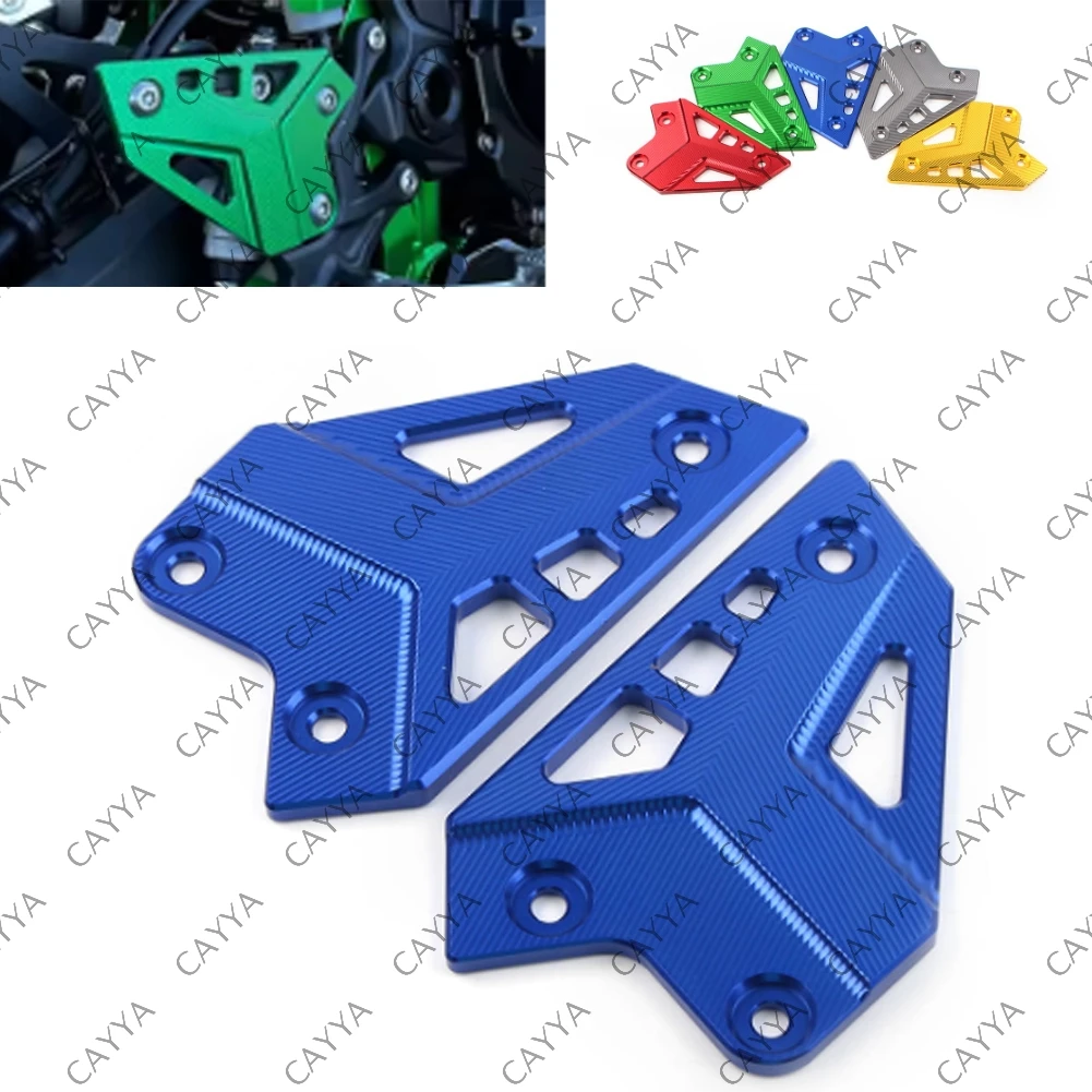 

Aluminum Motorcycle Footrest Rear Set Heel Plates Guard Protector For KAWASAKI Z900 2017 2018 2019 2020 2021 2022 2023