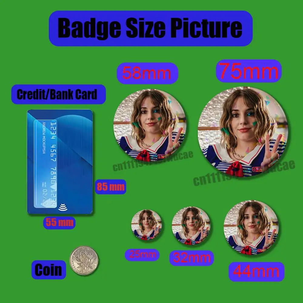 For Maya Hawke Emblem Case Custom Pin Insignia Badge Ornament Brooch Button Laser Cover