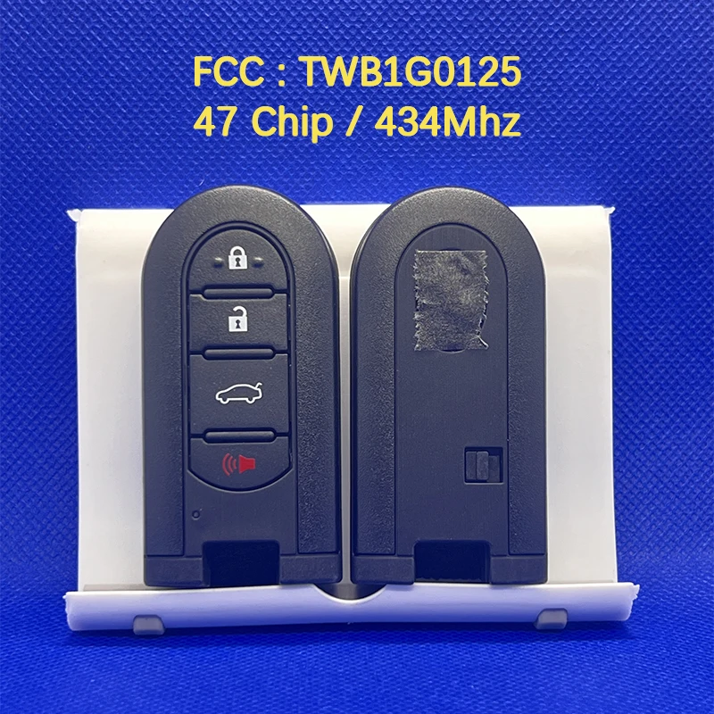CN007128 OEM 4-кнопочный смарт-брелок с дистанционным управлением FCC TWB1G0125 47 чип 434 МГц без ключа для Toyota Perodua