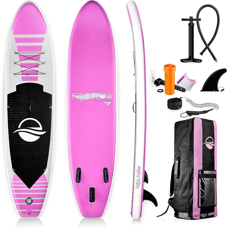 

SereneLife Inflatable Stand up Paddle Board Non-Slip SUP Enjoyable Water Paddle Board for Adults Youth with Stable Wide Design