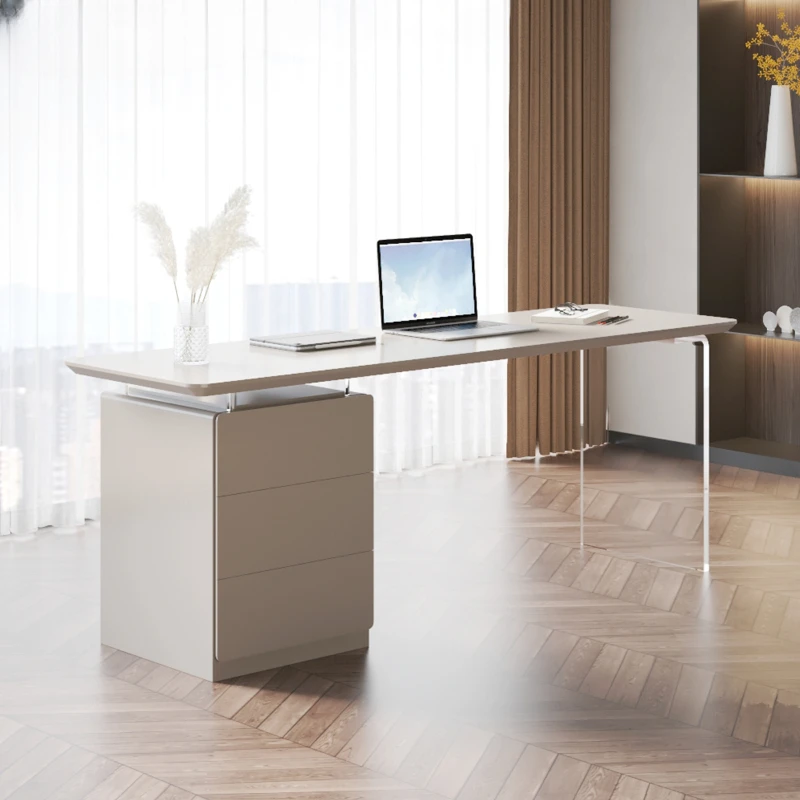 New style desk light luxury modern acrylic desk floating design home study computer desk large calligraphy table