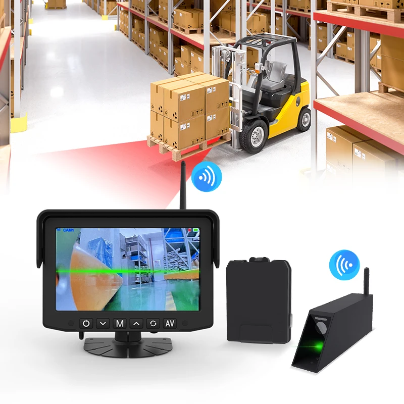 MYT MCY IP67 Waterproof Wireless Camera Forklift Laser Light Safety System For Warehouse Electric Forklift