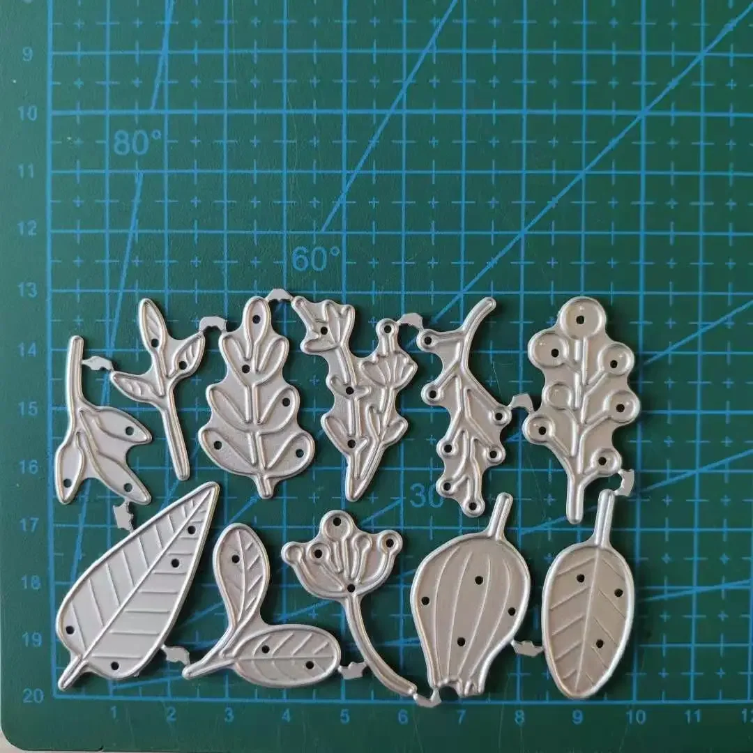 DIY Small Leaf Cutting Dies Carbon Steel Metal Cutting Dies for Scrapbooking