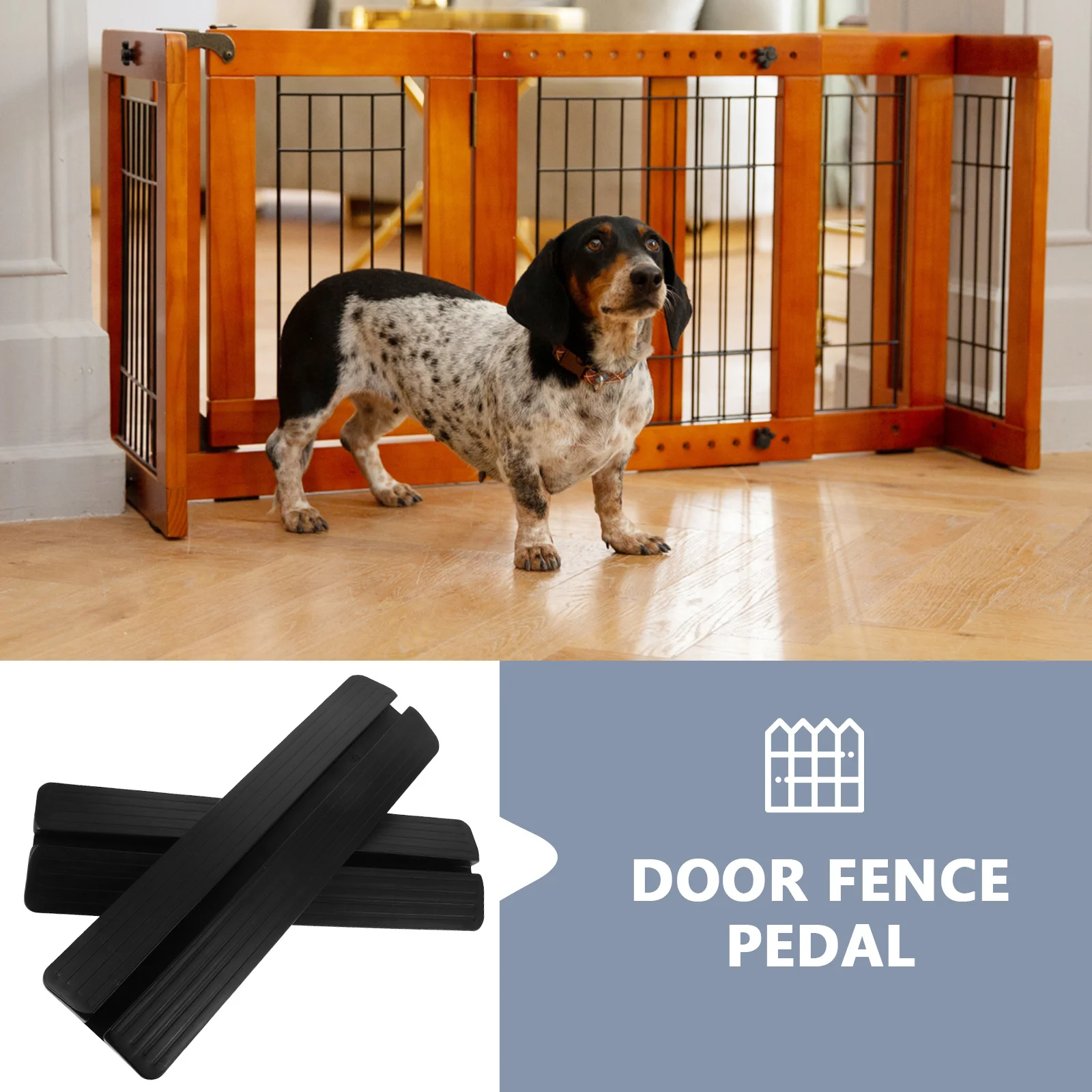 2 個の黒いプラスチック製のスロープ、戸口用ベビーゲートキックプレート保護、滑り止め階段ゲートプロテクター、ペットフェンス