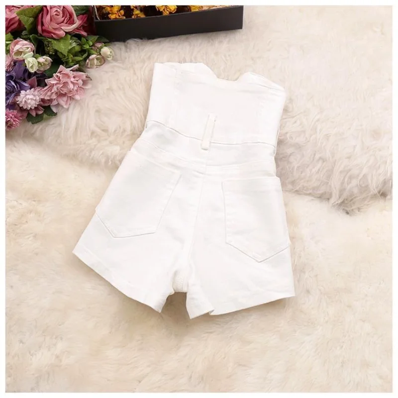 กางเกงขาสั้นทรงดินสอเอวสูงสำหรับผู้หญิง ดีไซน์ใหม่ กระดุมแถวเดียว ยางยืด สไตล์เกาหลี เหมาะสำหรับใส่ทำงาน