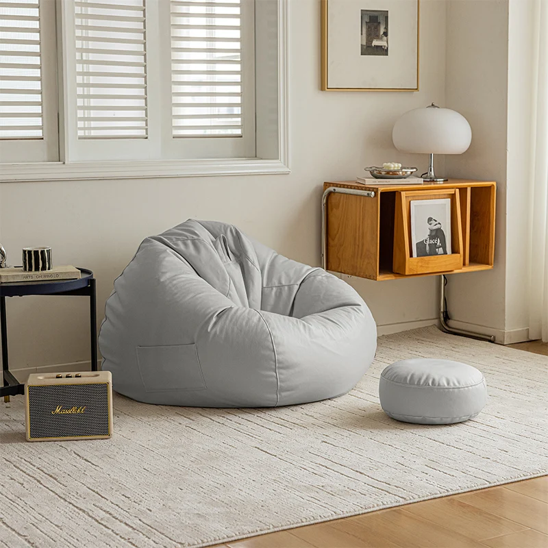 Sofas Living Room Pouf Relaxing Chair Bean Bag Single Sofa Puff Couch Bed Rooms Sets Convertible Furniture Home Muebles Puff