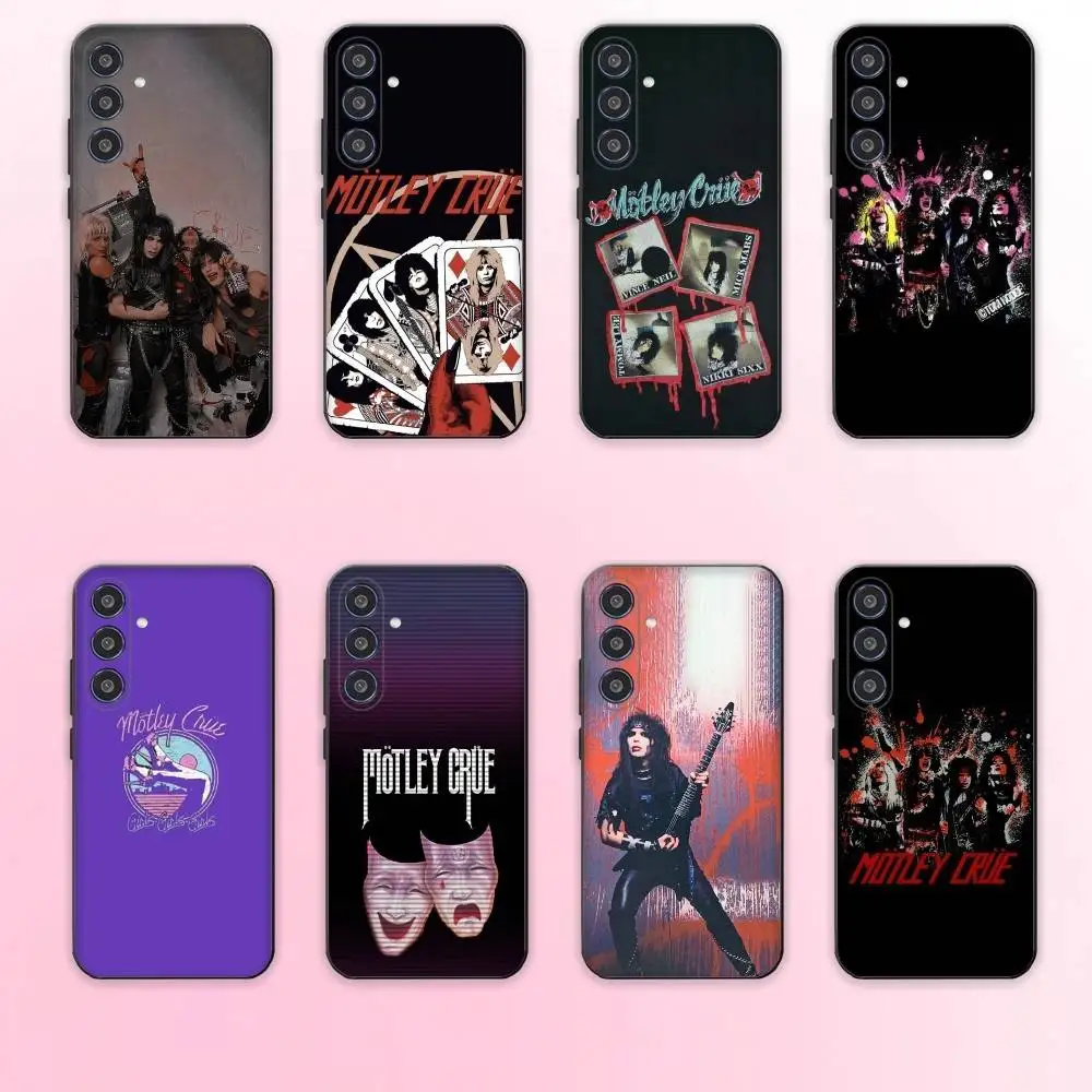

M-MotleyS Rock C-CrueS phone Case For Samsung Galaxy A73,A72,A71,A70,A53,A52,A51,Others Soft Black Shell
