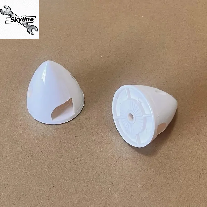 RC Plane Models Spare Part 2pcs 45mm 45*46mm White Plastic Spinner  For Hobby Airplane Brushless Motor Propeller F-803 F3A Part