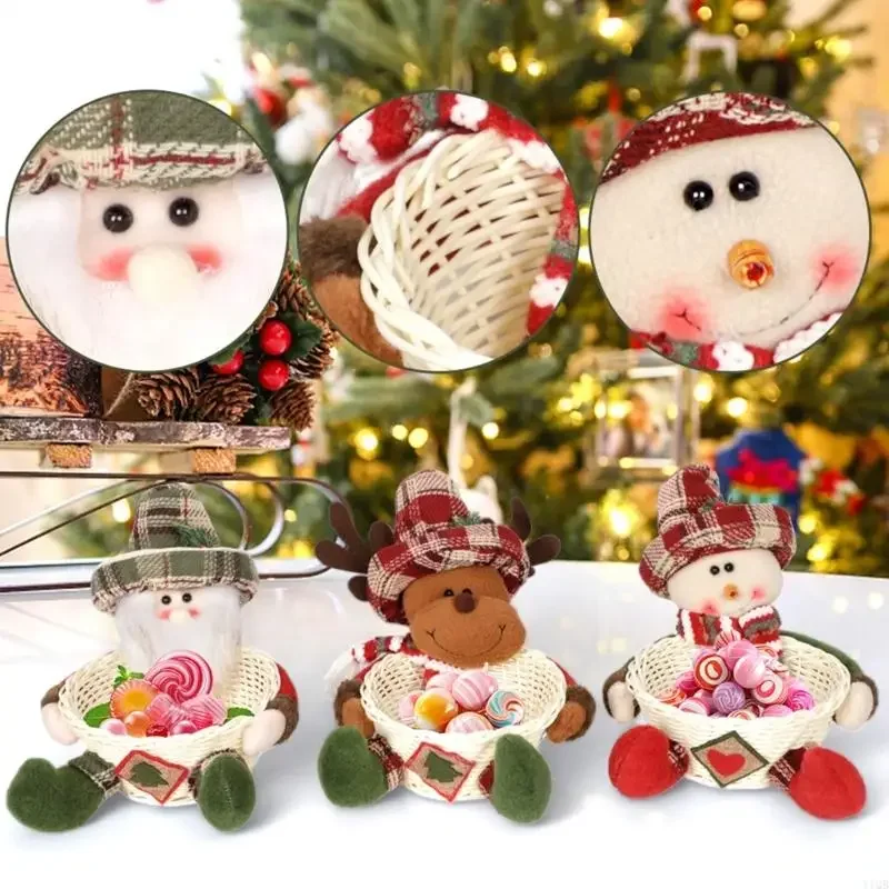 Panier bonbons en tissu Santan