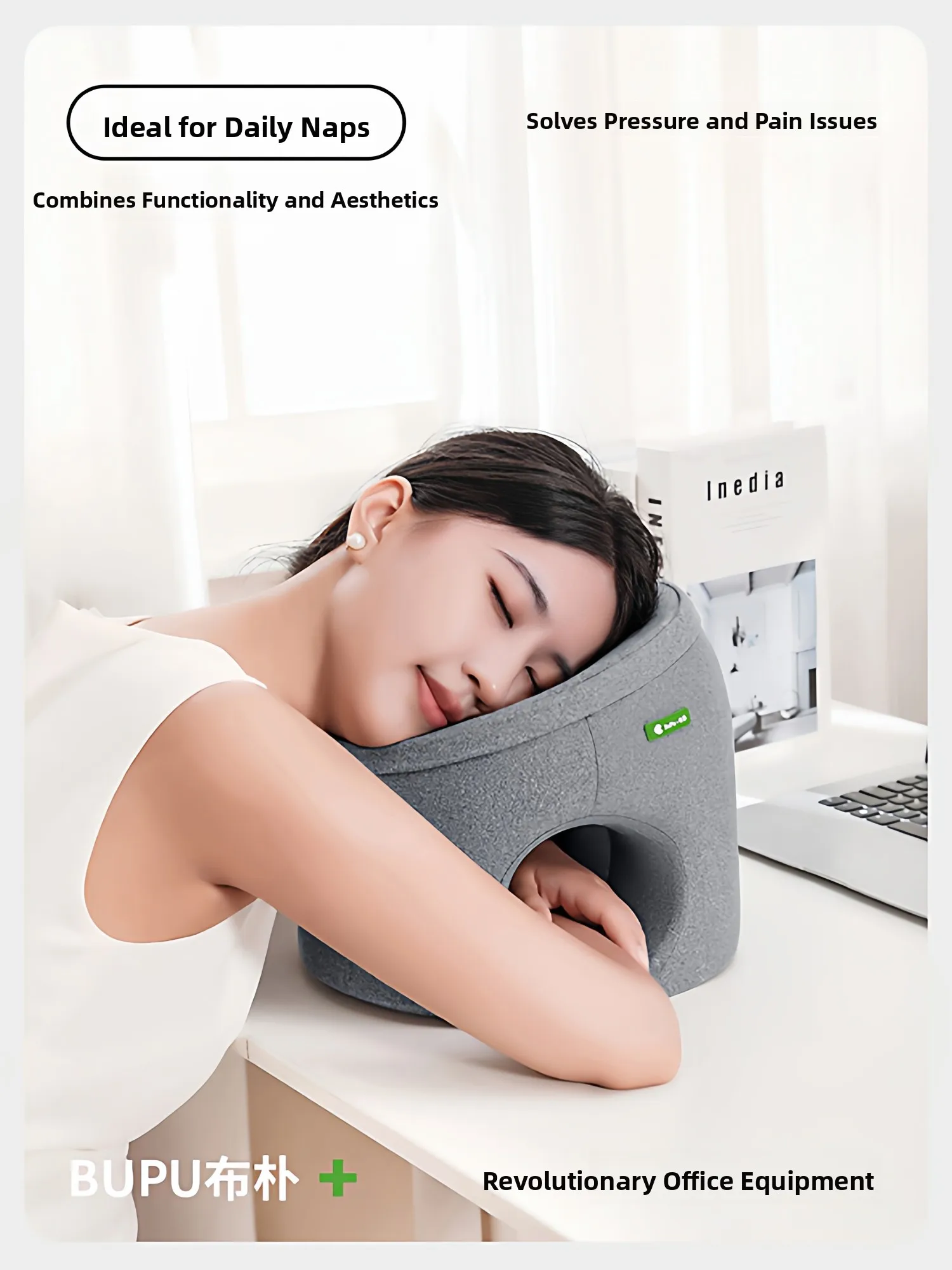 Modern Simple Style Memory Foam Nap Pillow Office Desk Snooze Tool Table Lying down Pillow Multi-Functional Pillow