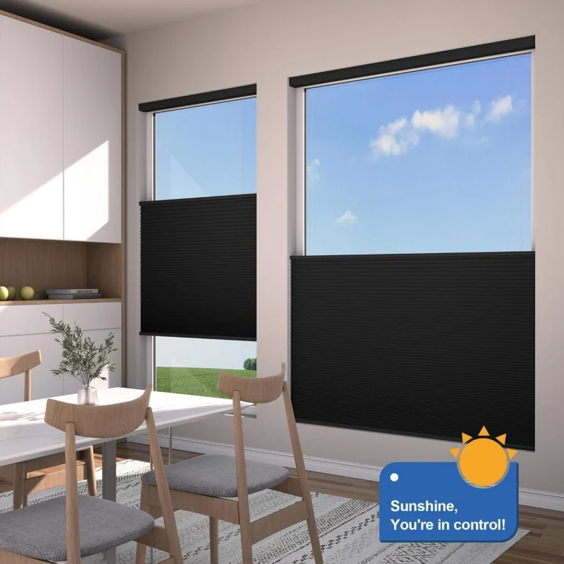 Cordless 25MM Double Cell Top Down Bottom Up Honeycomb Blinds Thermal Insulation Soundproof Manual Cellular Shade For Window