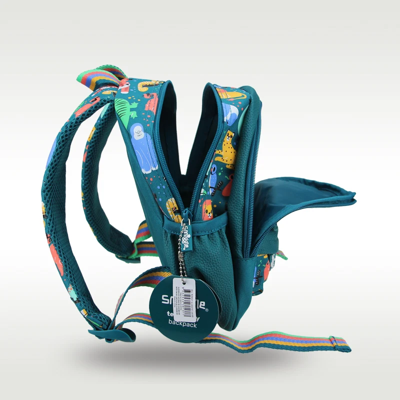 children's schoolbag boys backpack Deep Green Animal World cool kawaii 11 inch 1-3 years old