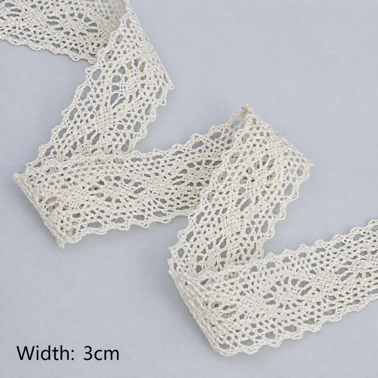Home Decoration Lace Breathable Cotton Lace Trim Garment Lace Trim Multiple Widths For Gift Wrapping Flower Wrapping Garment Hem