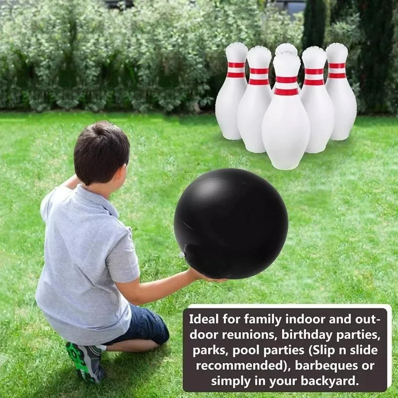 

Children Giant Inflatable Bowling Set Adults Outdoor Sports Exercise Toys Family Lawn Yard Games Parent Child Interactive Toys