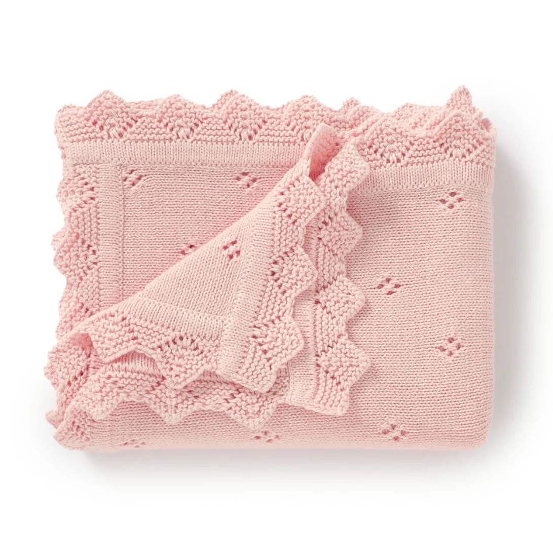 Knitted Baby Blanket Newborn Swaddle Wrap Blankets For Boys Girls 100% Cotton Soft Infant Receiving Blanket Crib Quilt Stuff