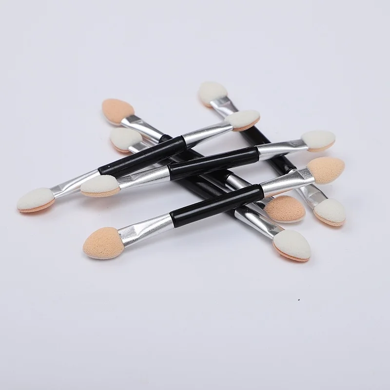 50 pçs 7.5cm pincéis de sombra ferramentas de maquiagem lábio mistura emulsão aplicadores de látex mulher elegante iniciante artista
