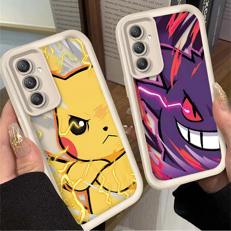 Чехол для телефона Cartoon P-Pokemon для Samsung Galaxy A54 A05 A05S A34 A24 A14 A53 A33 A23 A13 A52 A52S A32 A22 A12 A71 A51 A31 A50