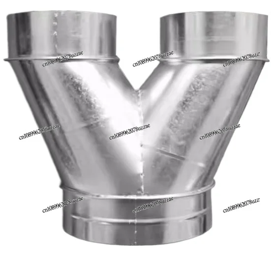 

Тройник для спиральных воздуховодов с переменным диаметром, соединитель для круглых воздуховодов, белый, из железного листа, Y-образный, 1 вход, 2 выхода