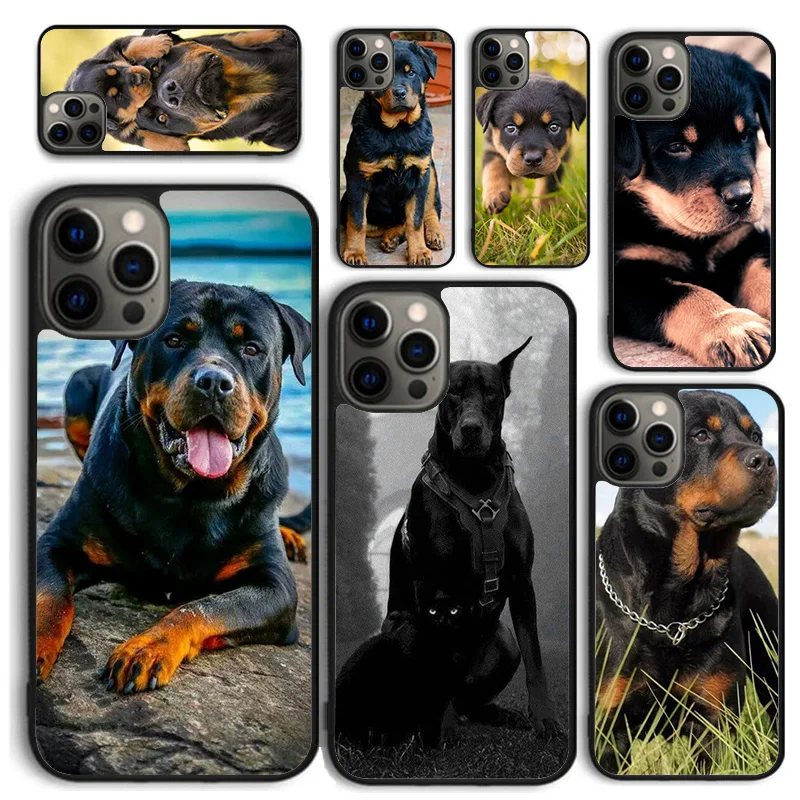 Rottweiler Beautiful Big Dog Phone Case for iPhone 16 15 14 12 13 mini PLUS X XS XR 11 PRO MAX Back Cover Fundas Shell