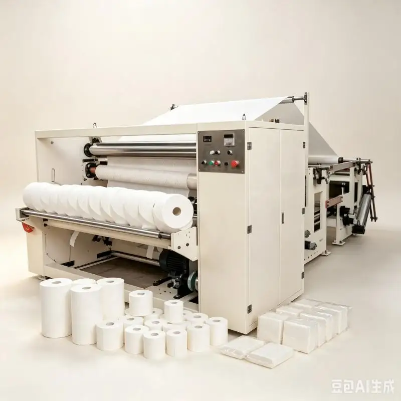 Customized Toilet Paper Making Machine Jumbo Roll Rewinding Embossing Perforating Production Line Industrial Equipment