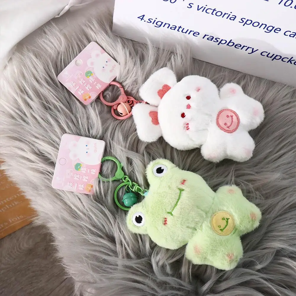 Kawaii Plush Backpack Pendant, Urso Boneca Coelho, Chaveiro Recheado, Mochila Brinquedo, Pequenos Presentes