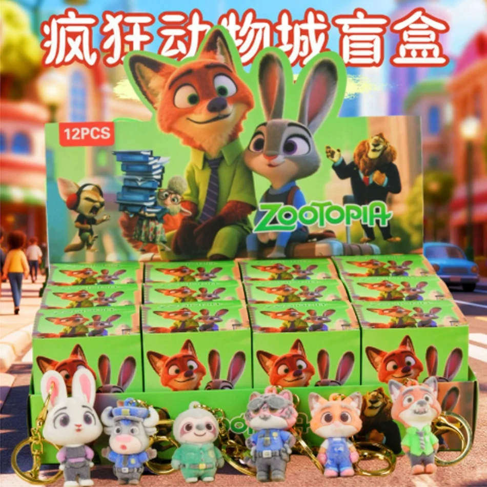 2026 Zootopia سلسلة لطيف جودي هوبس نيك وايلد نيك صندوق أعمى الشكل الحلي جمع لعبة نموذج عيد ميلاد اللعب صندوق غامض