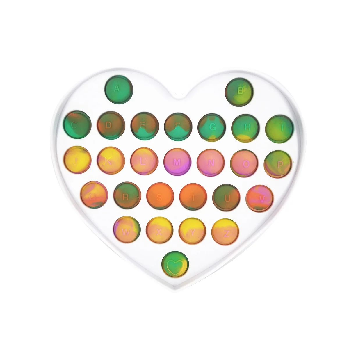 Papan Popper Gelembung Pop Dorong Sensorik Mainan Fidget Baru |   Mainan Tekan Silikon Lesung Pipi Sederhana untuk Menghilangkan Stres Autisme