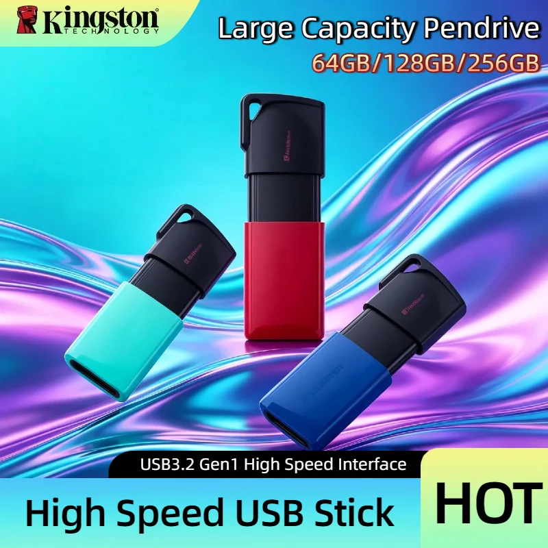 Kingston Original USB 3.2 Gen 1 Flash Drive 64GB 128GB 256GB DTX Pen Drive U Disk High Speed Memory Stick for Desktop Laptop PC