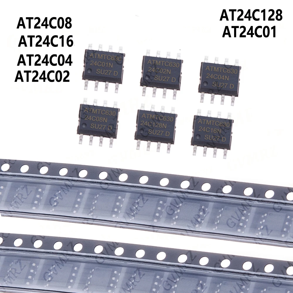 10PCS/LOT AT24C128 AT24C256 AT24C512 SOP8 AT24C02 AT24C01 AT24C08 AT24C04 AT24C16 AT24C32 AT24C64 AT24C128 SOP8 AT24C256