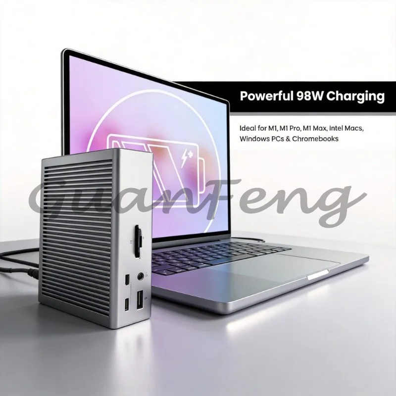 4 base 18 ports, 98W charging 40Gb/s TB4 hub, 8K display USB C 2.5GbE