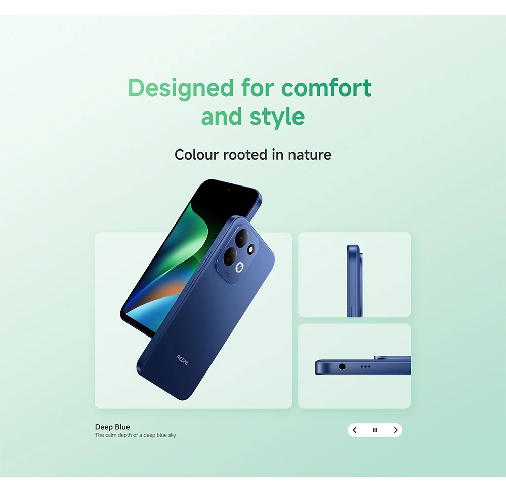 Global Version Redmi 17 4g Nfc Mobile Phones 6.9" Fhd Eye-Care Amoled Display Powerful Snapdragon 6S 4g Gen 2 Cellphone 7700Mah Battery
