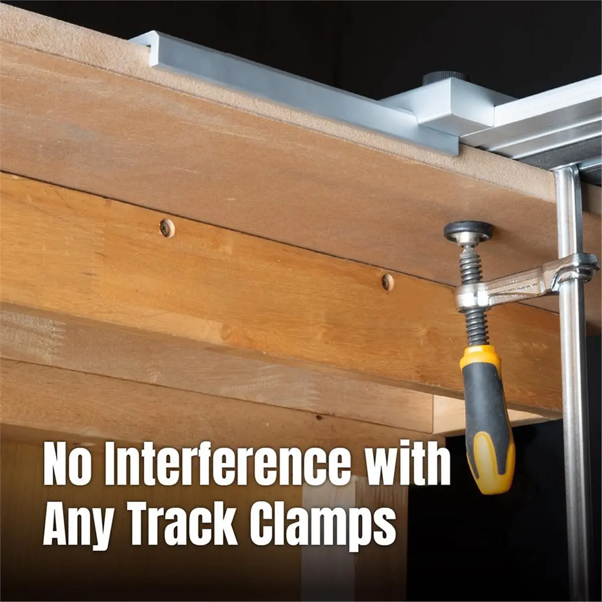 Y140A J~Track Saw Guide Rail Square 90° Right Angle Guide Rail Protractor Adjustable Square Guide for