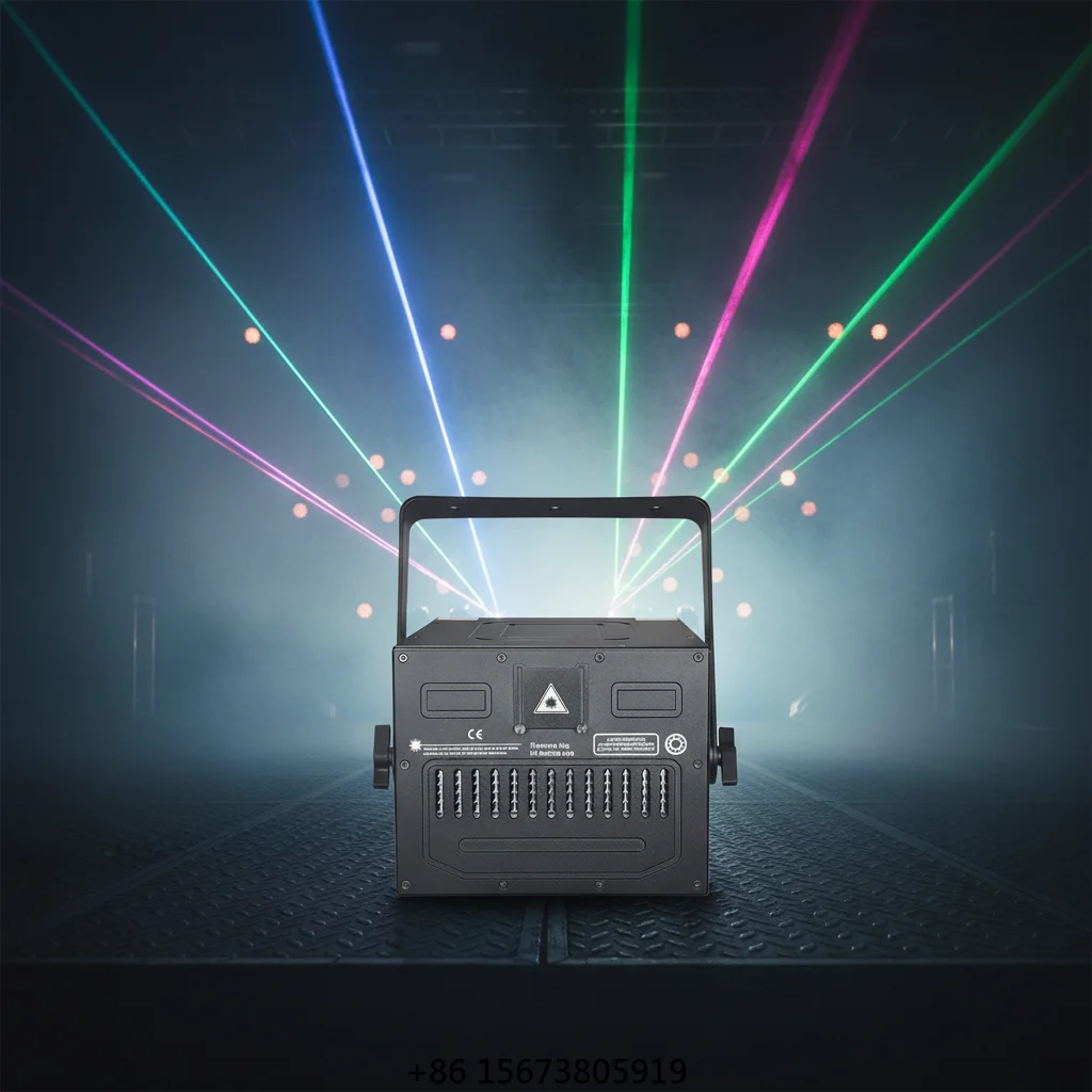QSE Lighting Full Colorful RGB 10W DMX512 Aluminum Animation Disco  Light DJ Pointers for Wedding Party Club Show KTJ