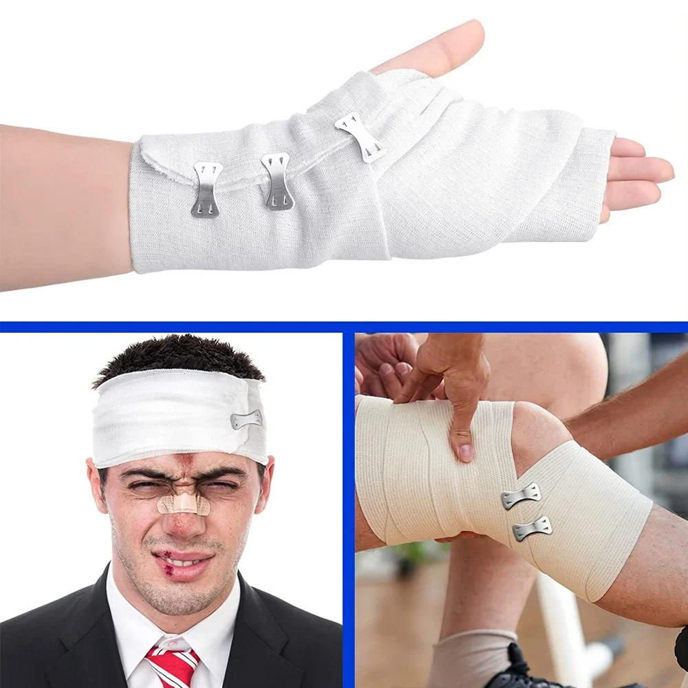 10 Stück nur elastische Verband clips Bandage Wrap Stretch Metall verschlüsse austauschbare Wrap Befestigungs clips für verschiedene Arten von