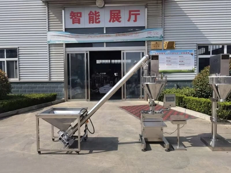 Customized 304 Stainless Auto Dosing Weighing Auger Filler Bottling Machine For Spice Flour Sugar Protein Dry Powder
