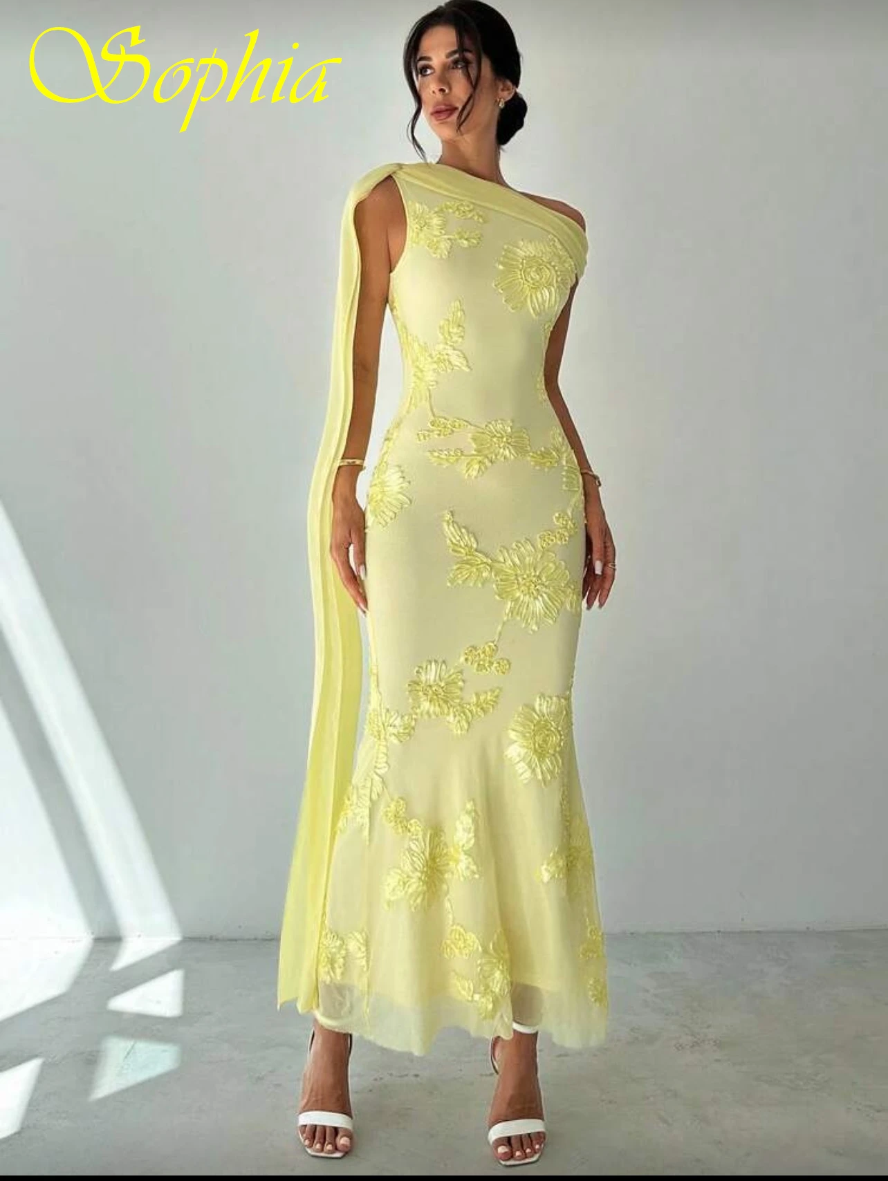 

Customized Mermaid Scoop Cap Sleeve Elegant Classic Evening Dress Delicate Bespoke Occasion Gowns Fashion Modern Party Dress