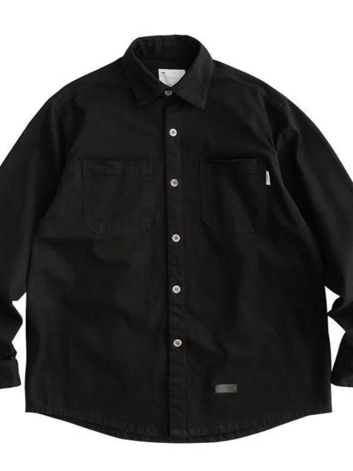 メンズカジュアル長袖ワークウェアシャツ 春秋新作デザインセンス メンズトップコートジャケット ルーズフィット レギュラー厚