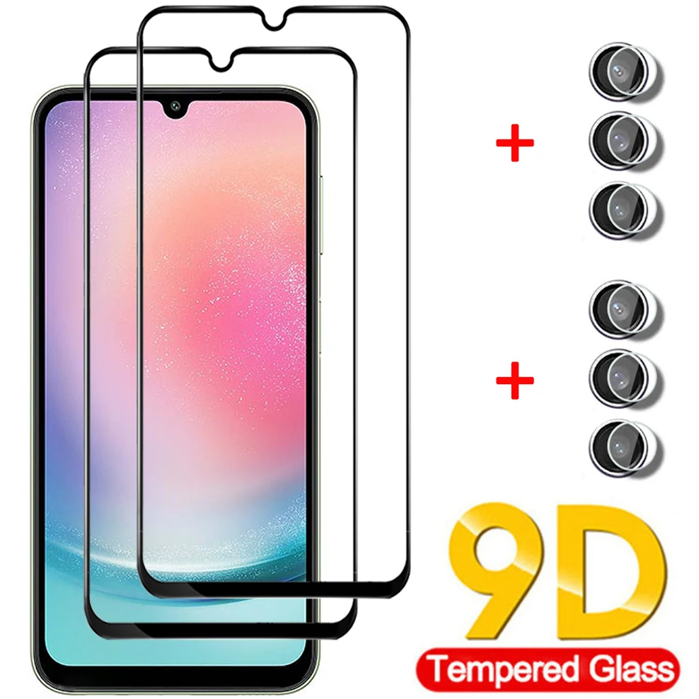 

A24 A34 A54 Glass, Screen Protector for Samsung A24 Tempered Glass Protection A34 5G Camera Film A54 5G Samsung Galaxy A24 Glass