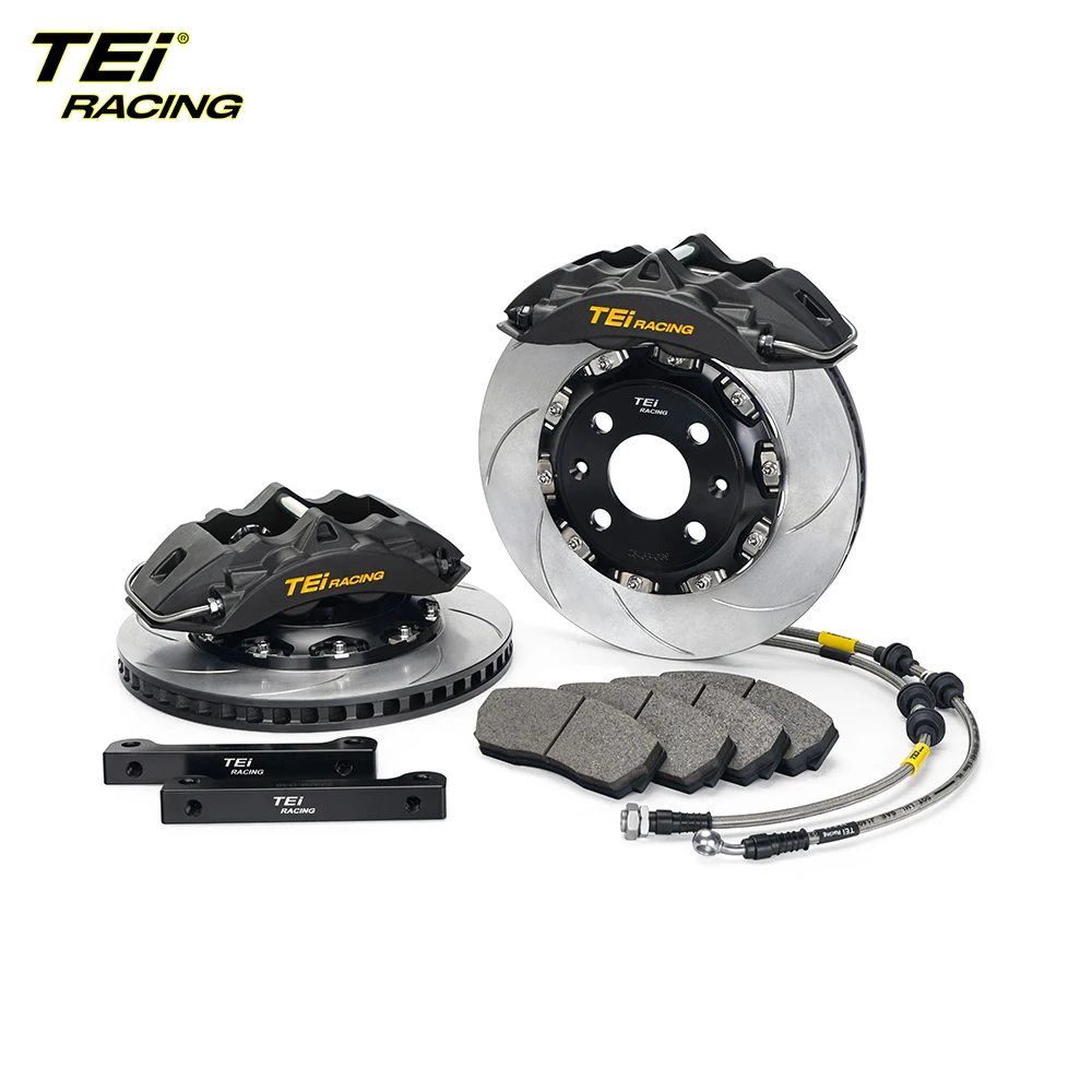 TEiRacing P41-super Big Brake Kit Front 4 Pot Caliper with 286/296 mm Disc Rotor Auto Brake System For 15/16 Inch Rim Car Model