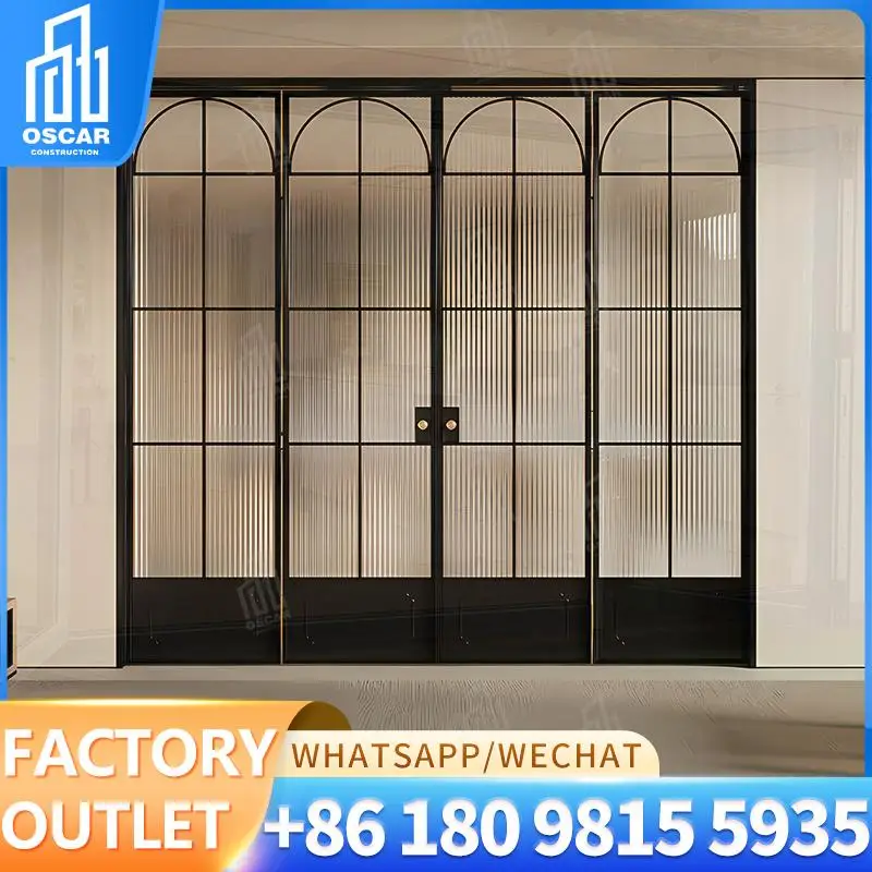 

Australia Standard Tempered Glass Hurricane Resistance Internal Bi Tri Folding Doors for Balconies Patios Garages