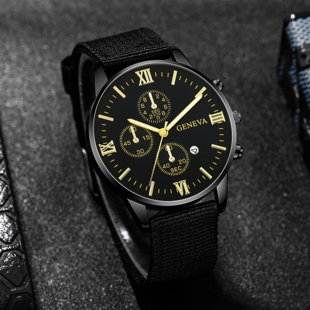 4Pc Men's Quartz Watch, Gifts For Parties, Valentine's Day, New Year's Day, Halloween, And For Friends And Family
